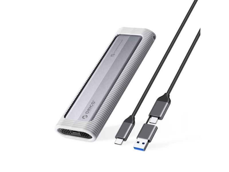 Orico M.2 Nvme/Ngff Festplattengehäuse Zu Usb-C/Usb-A 6Gbps/10Gbps (Grau)