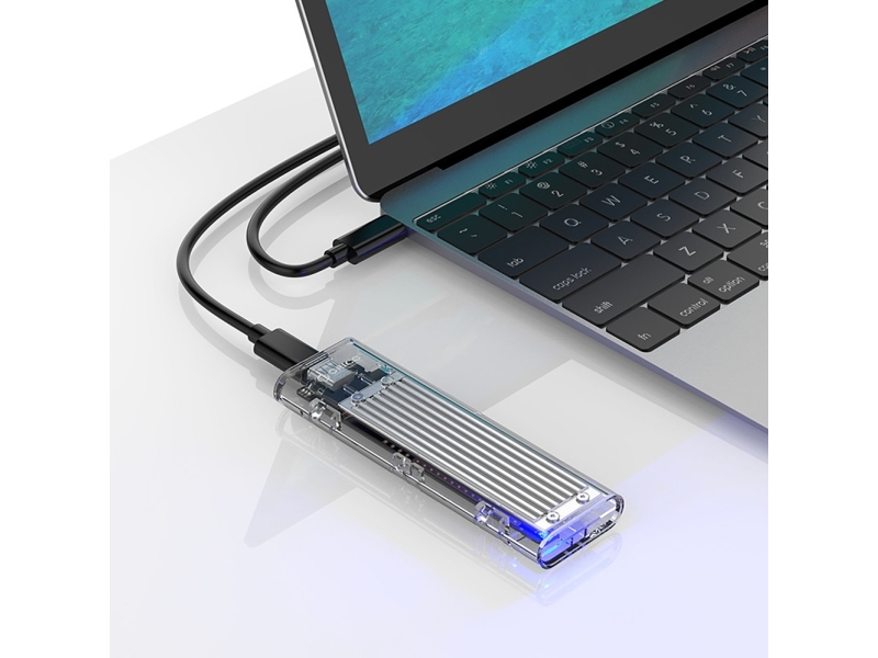 Orico M.2 Nvme Ssd-Kabinet Til Usb-C 10Gbps Grå