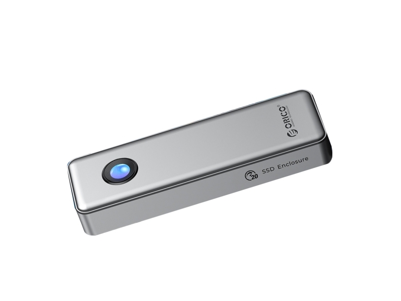 M.2 Nvme Usb-C 3.2 20Gbps Laufwerkstasche - Silber
