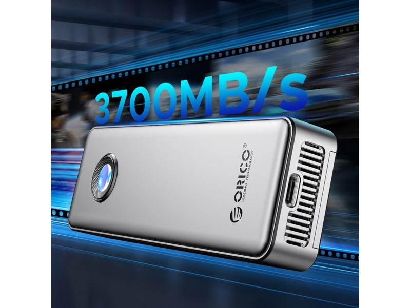 Orico Other Computer Accessory OUM2-G20 M.2 NVME USB-C 3.2 20Gb/s Disk Drive - Silver (M.2), Festplattengehäuse, Silber, Grau - Bild 3