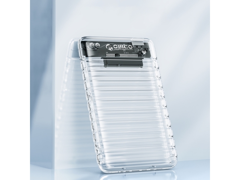 Orico 2139U3-V1 2,5" Hdd/Ssd Usb Micro-B 5Gb/S Ekstern Diskdrev - Gennemsigtig