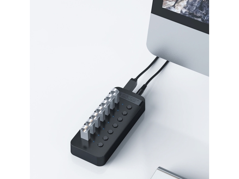Usb-Hub Orico 13-Port Mit Schalter Usb-A 3.0, Schwarz