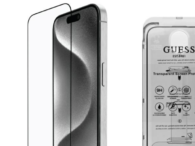 Guess Displayschutz 2.5D Outline Hartglas Für Iphone 16 Pro
