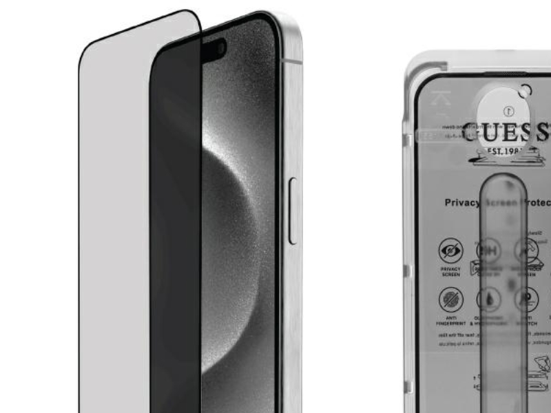 Guess Privacy Displayschutz 2.5D Rand Aus Gehärtetem Glas Für Iphone 16