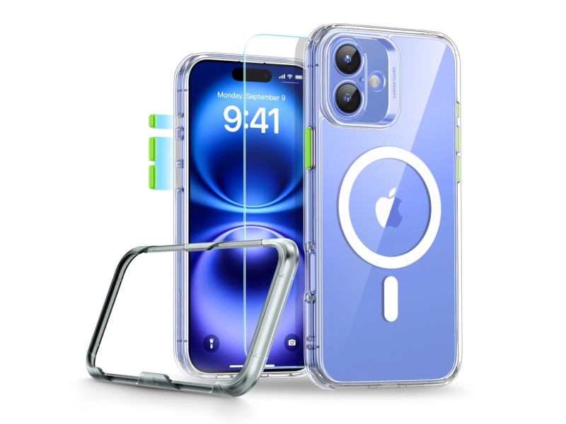 Esr Classic Pro Set Halolock Magsafe Iphone 16 Cover - Klar