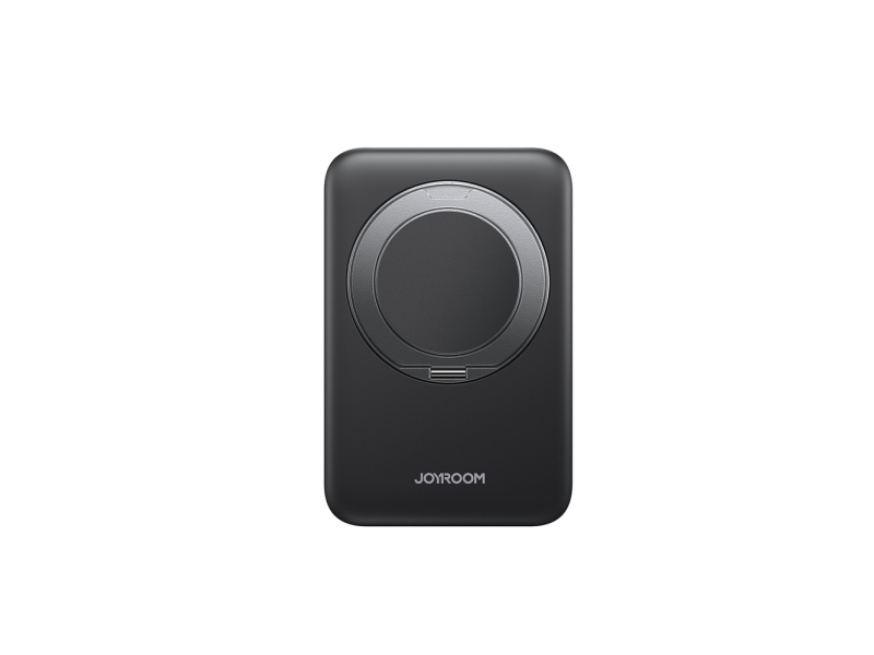 Joyroom Jr-Pbm12 Powerbank 10000Mah 22,5W Magsafe-Kompatibel, 15W Kabelloses Laden, Mit Ring-Standfuß - Schwarz