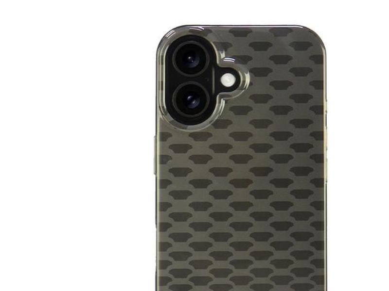 Apple Iphone 16 Audi Iml Stitching Pattern Magsafe (Au-Imlmip16-Q5/D3-Bk) Dėklas Telefonui Juodos Spalvos
