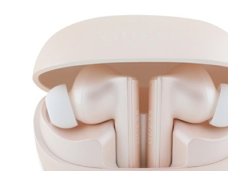 Guess Bluetooth-Hovedtelefoner Gutwst88mctgp Tws + Ladestation - Pink Capsule - Trykt Logo