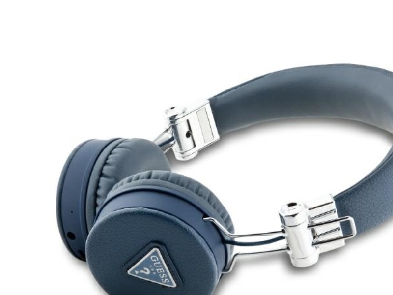 Guess Bluetooth Enc On-Ear-Kopfhörer Gubh70pgtspsb - Blau/Blau, Grained Classic Rundform