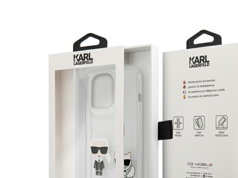 Karl Lagerfeld Karl & Choupette Cover Til Iphone 13 Pro Max 6,7" - Transparent