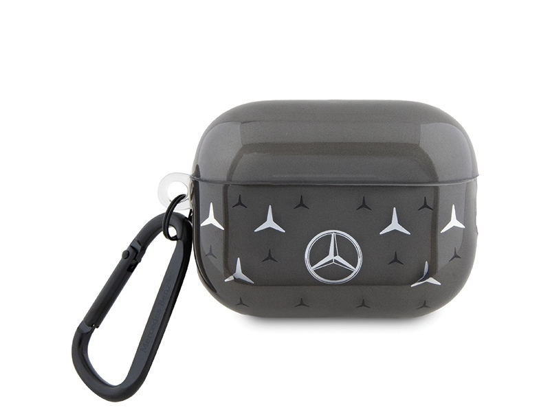 Mercedes Meap28dpmgs Cover Für Airpods Pro 2 (2022/2023) Schwarz Large Star Pattern