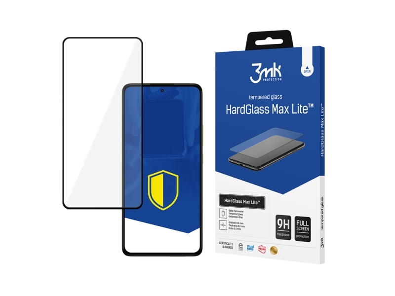 3Mk Hardglass Max Lite Black Pro Redmi Note 14 Pro/14 Pro+ 5G