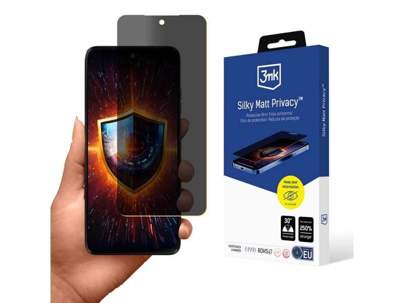 3Mk 3Mk Silky Matt Privacy Displayschutz Für Motorola Moto G15 / G15 Power