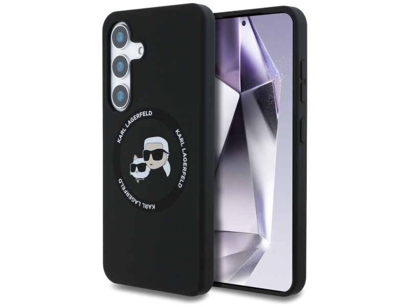 Karl Lagerfeld Futerał Do Samsung S25 Plus Klhms25mskchtck (Magnetic Silicone Double Heads) Czarny