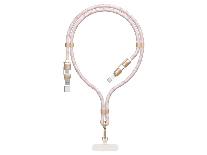Usb-Kabel Dudao Usb-A Til Usb-C + Lightning 1,5 M Pink (6976625334421)