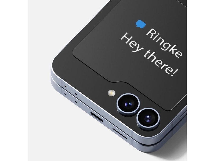 Hærdet ringke cover display 2-pak til Galaxy Z Flip 6 CLEAR