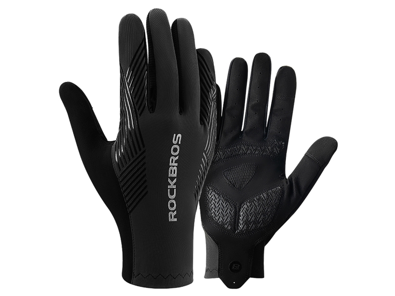 Rockbros cycling gloves spring/summer/autumn full size: L - black