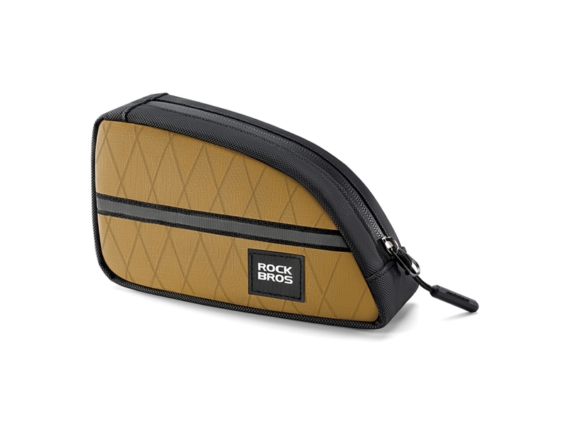 Rockbros Trekantet Saddeltaske Til Cykel 0,8 L - Brun