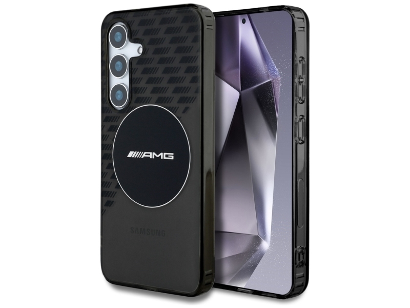 Amg Transparent Rhombs Magsafe Case Für Samsung Galaxy S25 - Schwarz