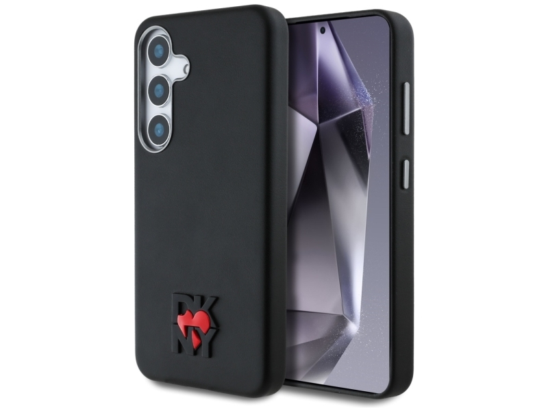 Dkny Læder Heart Of Ny-Cover Til Samsung Galaxy S25 - Sort