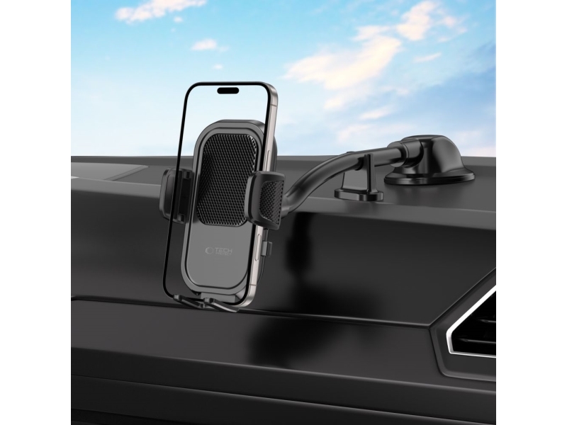 TECH-PROTECT V8 universal lang arms bilholder til dashboard & forrude sort