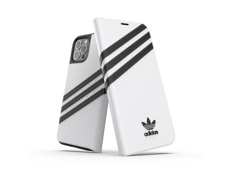 Adidas Or Booklet Case Pu Für Iphone 12 / 12 Pro 6,1" - Weiß/Schwarz