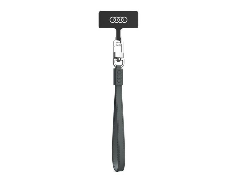Audi Crossbody-Ledern-Lanyard Universal – 28 Cm X 10 Mm – Grau