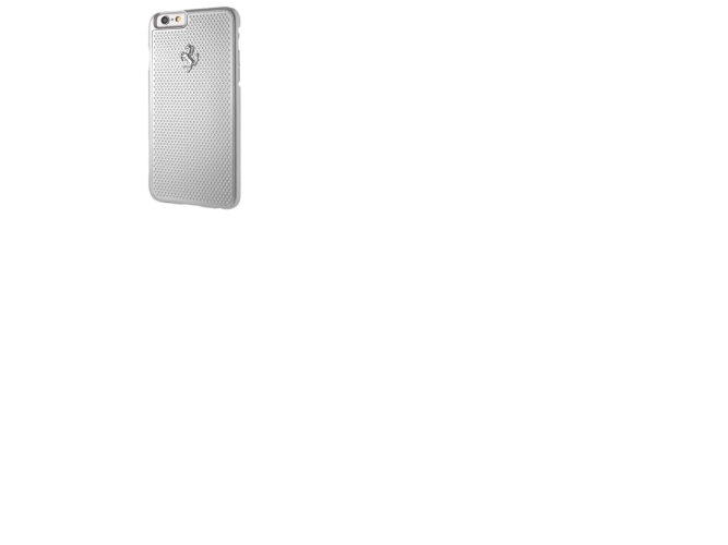 Ferrari Perforeret Aluminum Cover Til Iphone 6/6S - Sølv