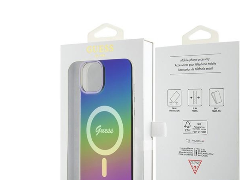 Guess Iml Schillerndes Magsafe Case Für Iphone 15 / 14 / 13 6.1" - Multicolor