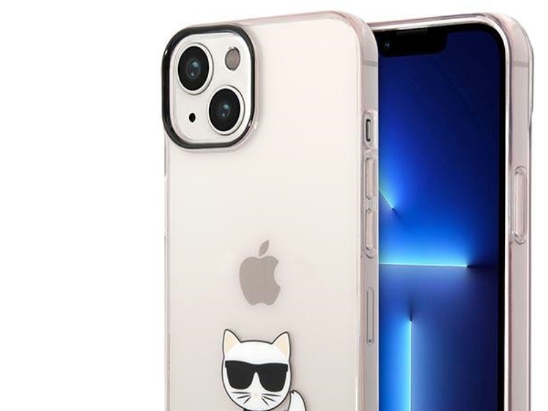 Karl Lagerfeld Transparentes Choupette Body Case Für Iphone 14 Plus / 15 Plus 6.7" - Pink