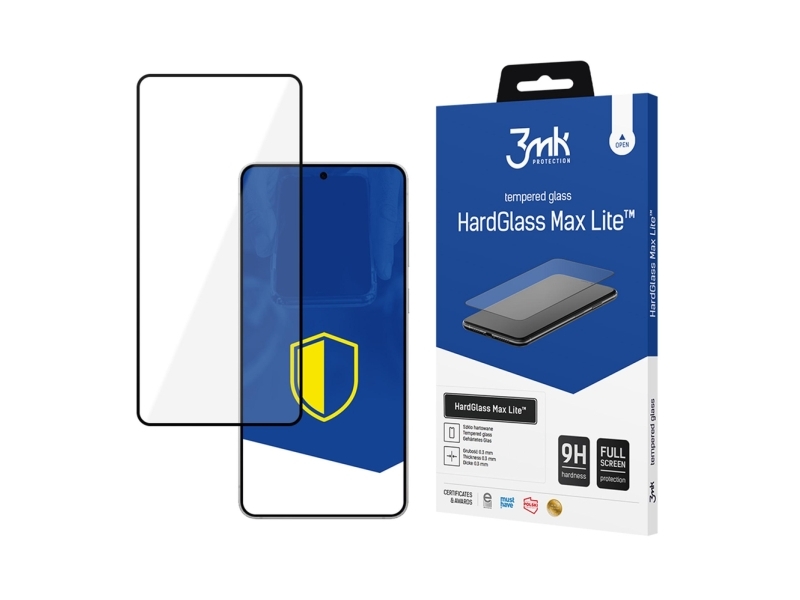 3Mk Samsung Galaxy S25 Edge - 3Mk Hardglass Max Lite Black