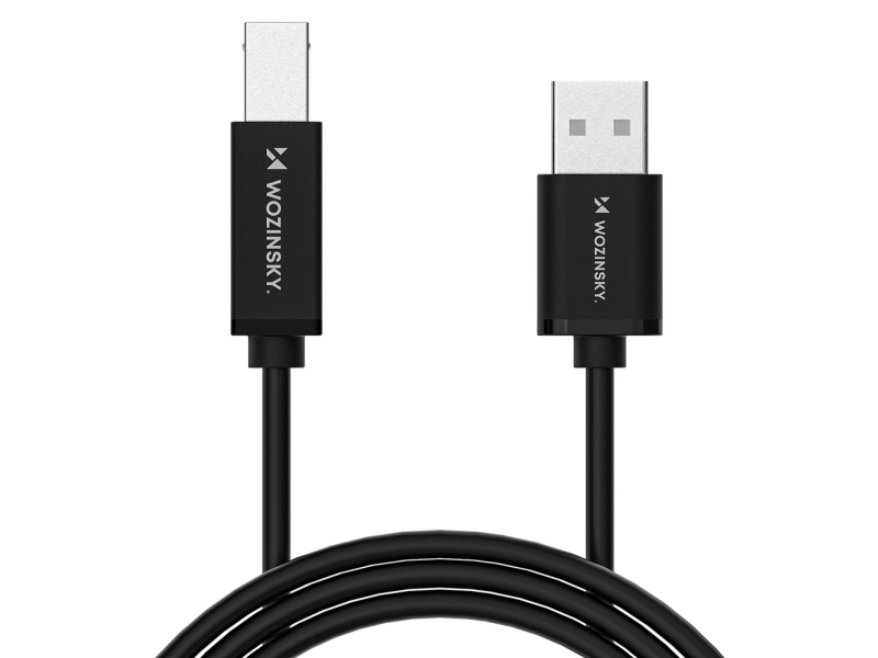 Usb-Kabel Wozinsky Usb-B Til Usb-A 1 M Sort (5907769376627)