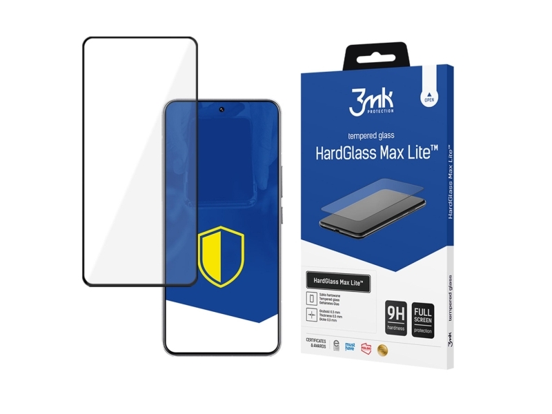 3Mk Hardglass Max Lite Sort Til Xiaomi 15 Ultra