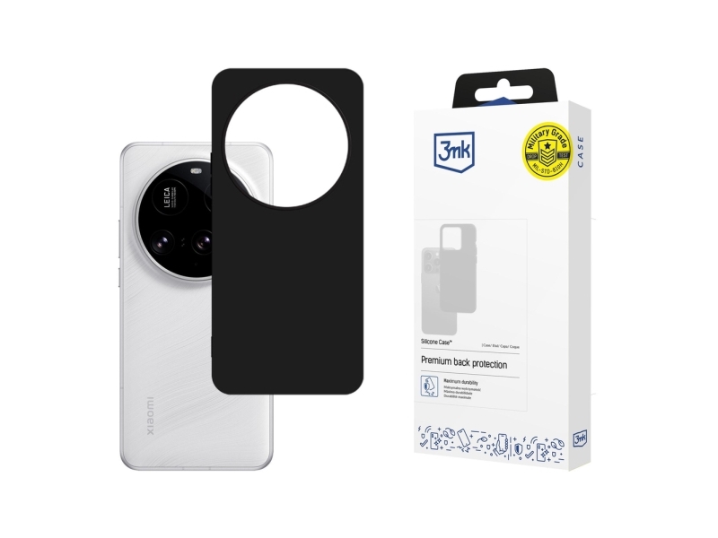 3Mk Silikoneetui Til Xiaomi 15 Ultra Sort