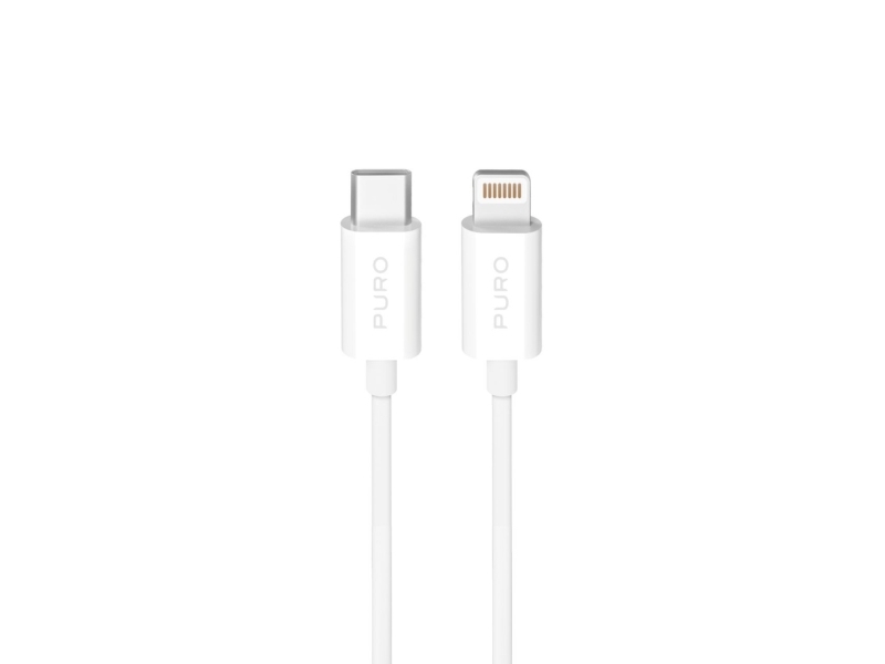 Puro Tpe 20W Usb-C - Lightning Kabel 2 M - Hvid