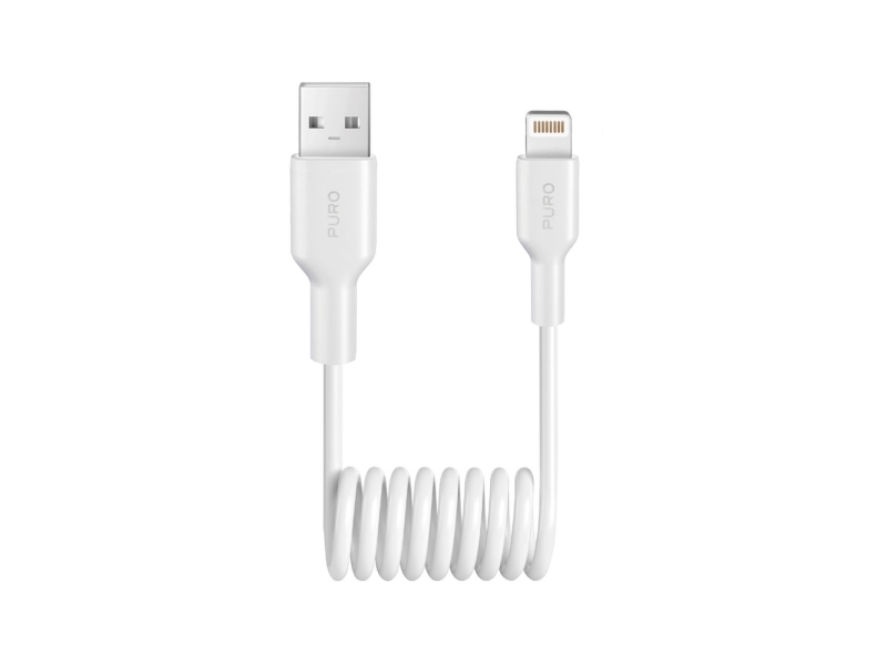 Usb-Kabel Puro Usb-A Til Lightning 1 M Hvid (8018417498886)
