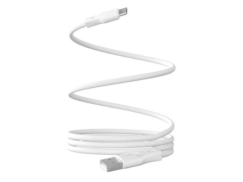 Usb-Kabel Puro Usb-A Til Usb-C 1 M Hvid (8018417498930)