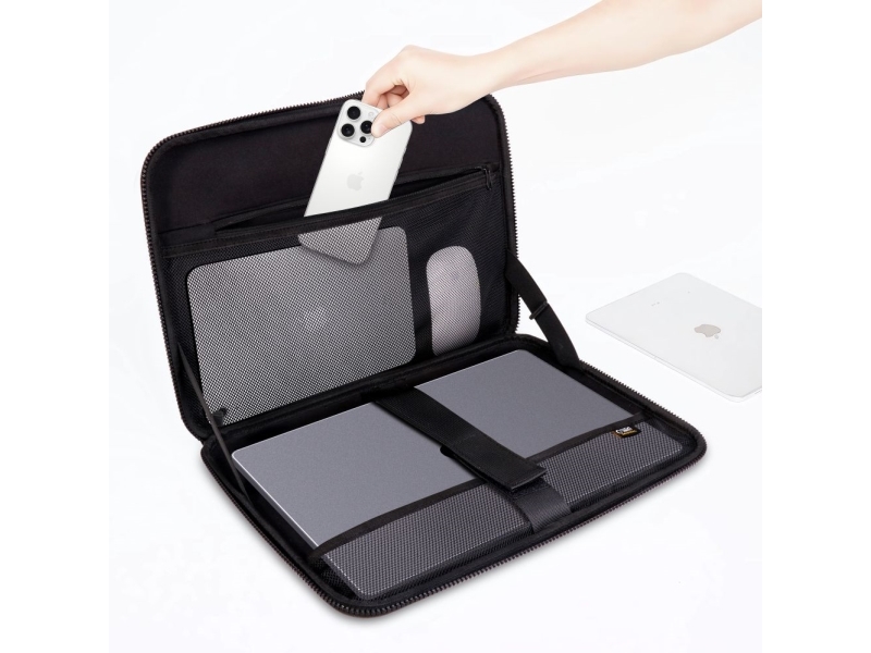 Tech-Protect Kevlar Pro Laptop-Case 15-16" - Schwarz
