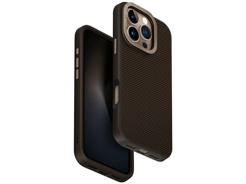 Uniq Keva Max Magclick Opladningskamerastativ Cover Til Iphone 16 Pro - Brun