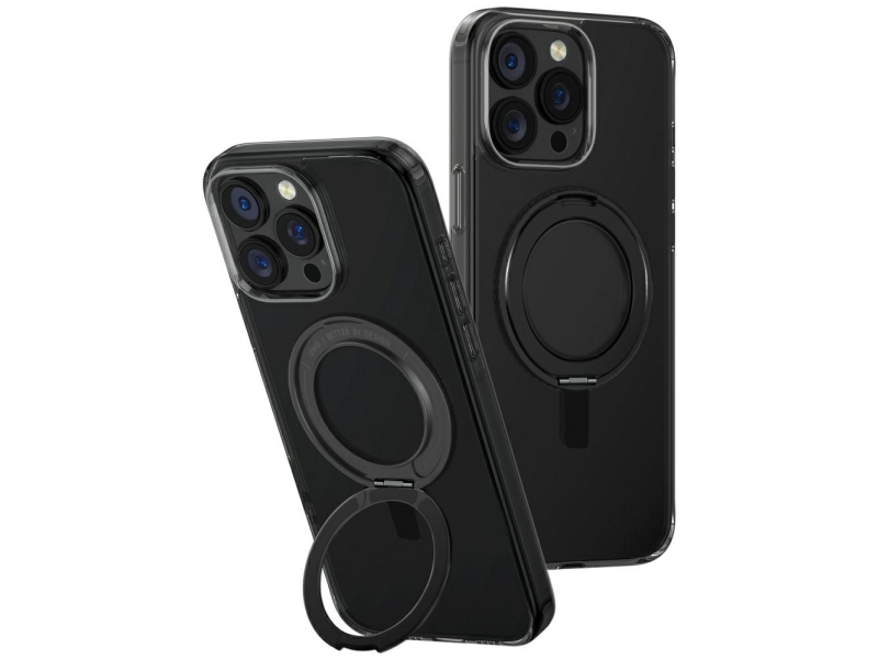 Uniq Swivix 360 Drehbares Kickstand Case Für Iphone 16 Pro Max - Schwarz