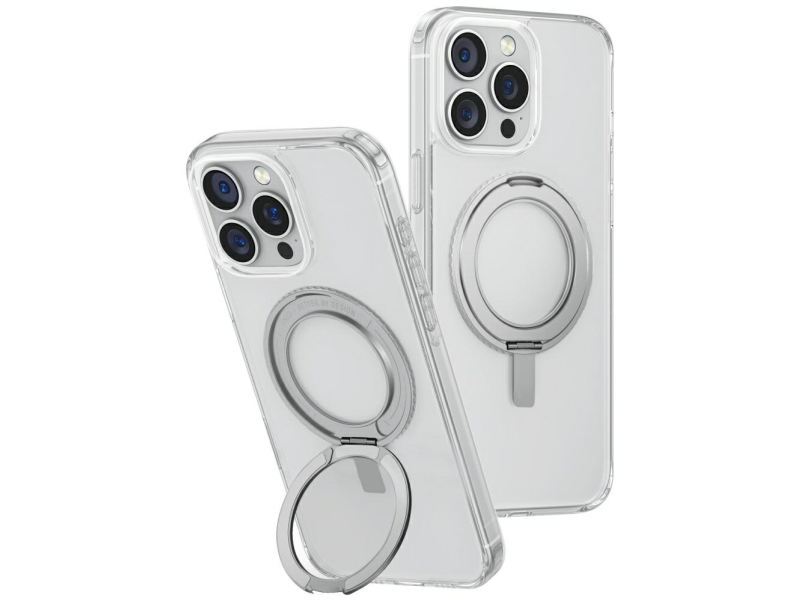 Uniq Swivix 360 Drejestativ Cover Til Iphone 16 Pro Max - Transparent