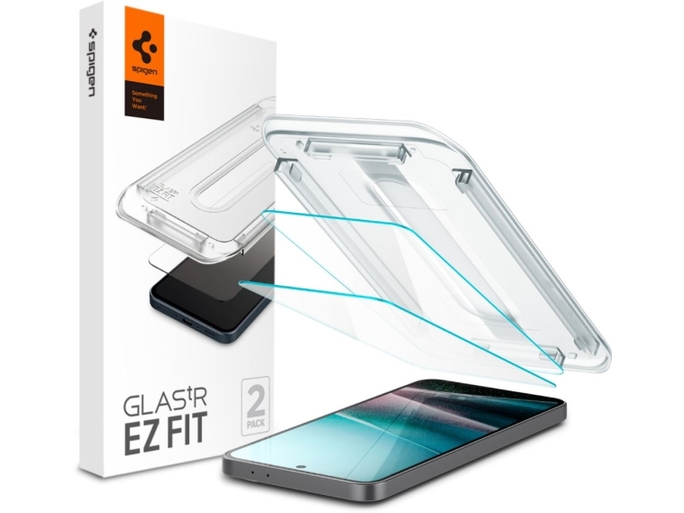 Spigen Glas.Tr Ez Fit, Samsung, Galaxy A36 5G, Ridseresistent, Transparent, 2 Stk