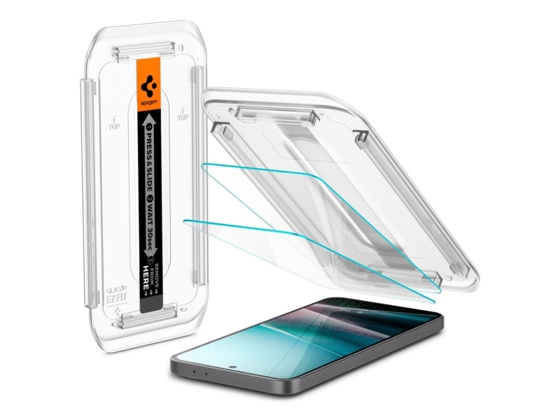 Spigen Glas.Tr Ez Fit, Samsung, Galaxy A36 5G, Ridseresistent, Transparent, 2 Stk