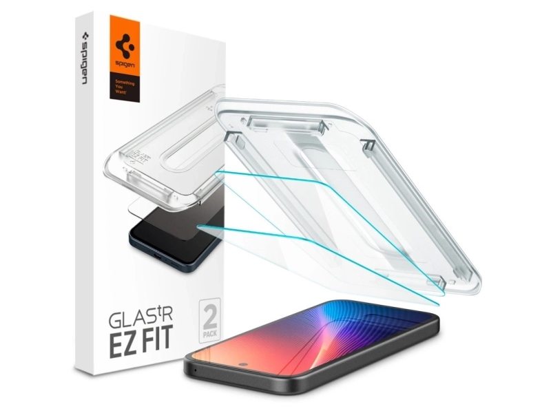 Spigen Glas.Tr Ez Fit, Google, Pixel 9A, Ridseresistent, Transparent, 2 Stk