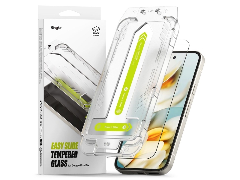Ringke Easy Slide 2-Pack Hærdet Glas Til Google Pixel 9A