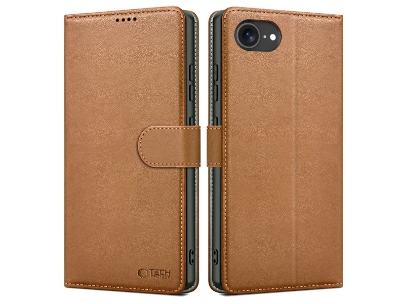 Tech-Protect Wallet Case Für Iphone 16E / 17E - Braun