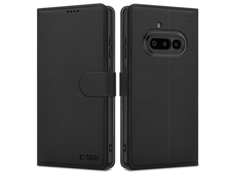 Tech-Protect Wallet Case Für Nothing Phone 3A - Matt Schwarz