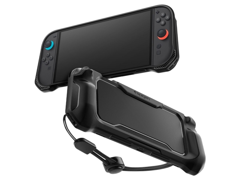 Hurtel Spigen Rugged Armor Cover til Nintendo Switch 2 - Mat Sort billede