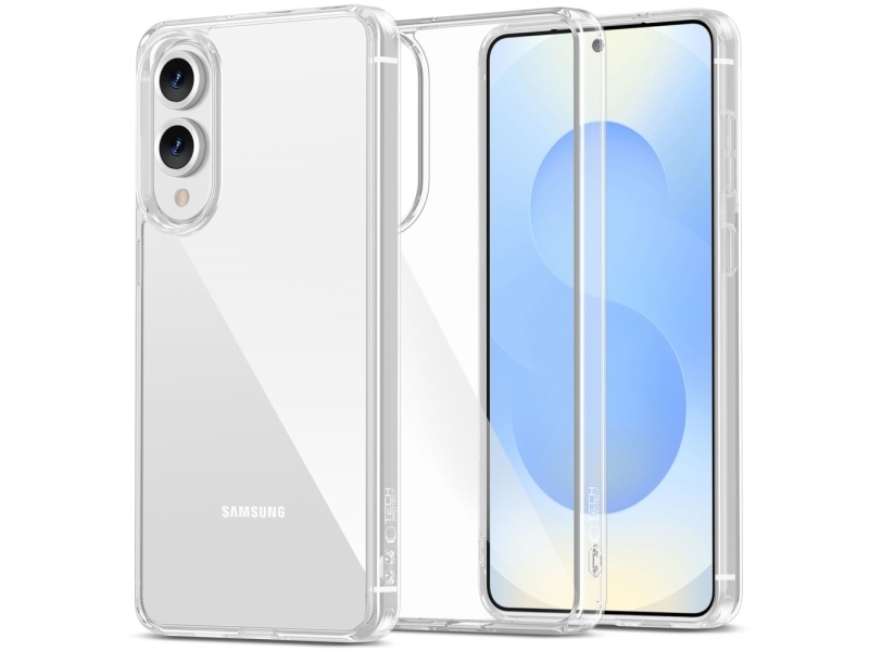 Tech-Protect Flexair Hybridcover Til Samsung Galaxy S25 Edge - Transparent