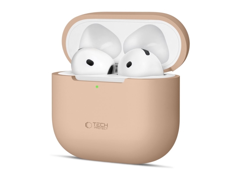 Tech-Protect etui Tech-Protect Silicone til Apple AirPods 4 - Cafe Latte